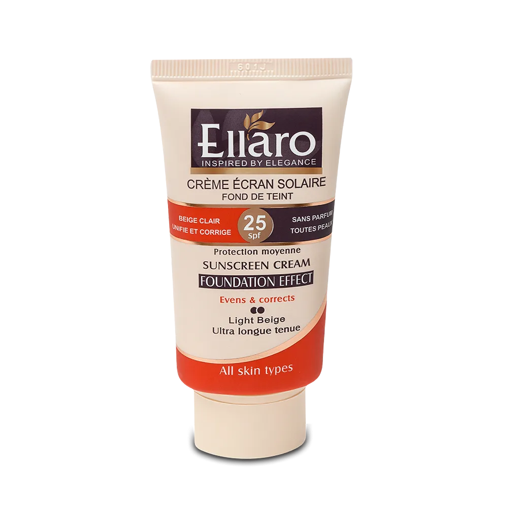 کرم ضد آفتاب رنگی الارو با SPF25 مناسب انواع پوست حجم 40 میلی لیتر