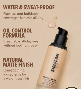 کرم پودر مات شیگلم با ماندگاری بالا مناسب پوست چرب و مختلط