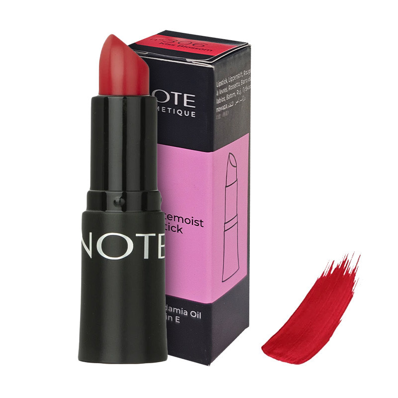 ‫رژ لب جامد مات حاوی روغن ماکادمیا و ویتامین E نوت