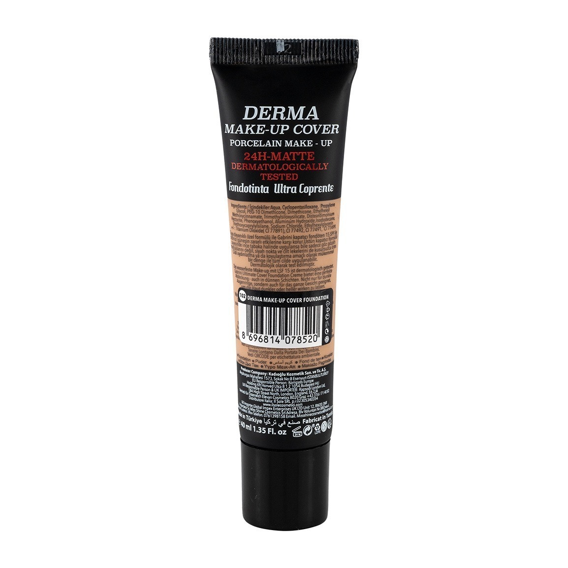 کرم پودر مات گابرینی 24 ساعته مدل Derma با حجم 40 میل