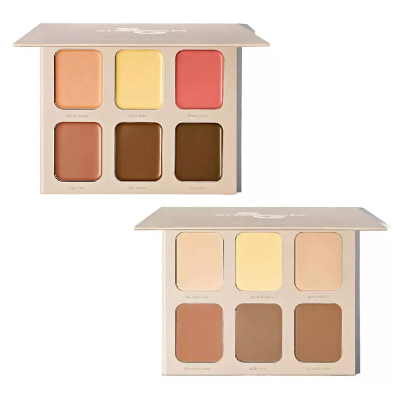 پالت کانتور و هایلایتر خشک شیگلم STEREO FACE SIX مدل NUDE