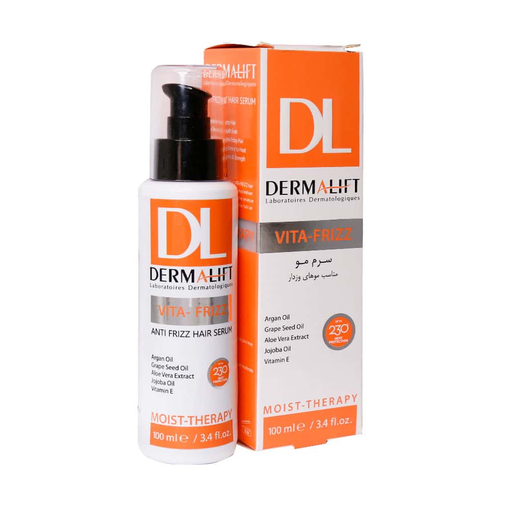 سرم مو درمالیفت مدل Vita Frizz مناسب موهای وزدار حجم 100 میلی لیتر