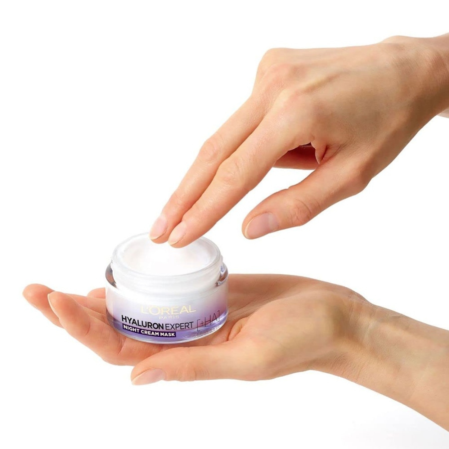 کرم ماسک شب ضد چروک هیالورونیک اسید لورال 50ml