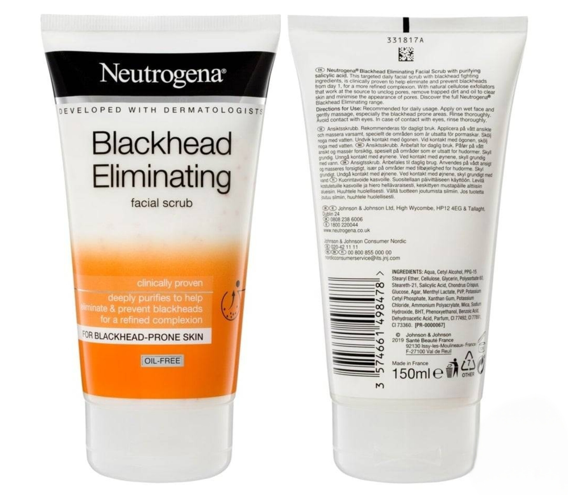 اسکراب پوست مدل بلاک هد الیمینتینگ نوتروژینا