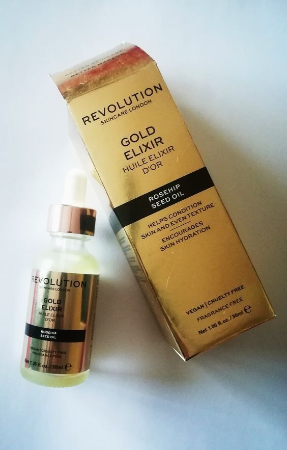 سرم گلد الکسیر رولوشن با روغن دانه رزهیپ حجم 30 میلی لیتر