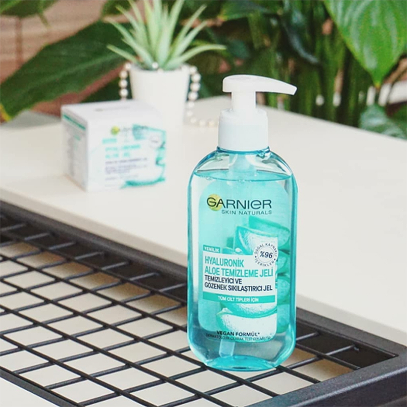 ژل پاک کننده پوست تمیزلم انواع پوست گارنیر