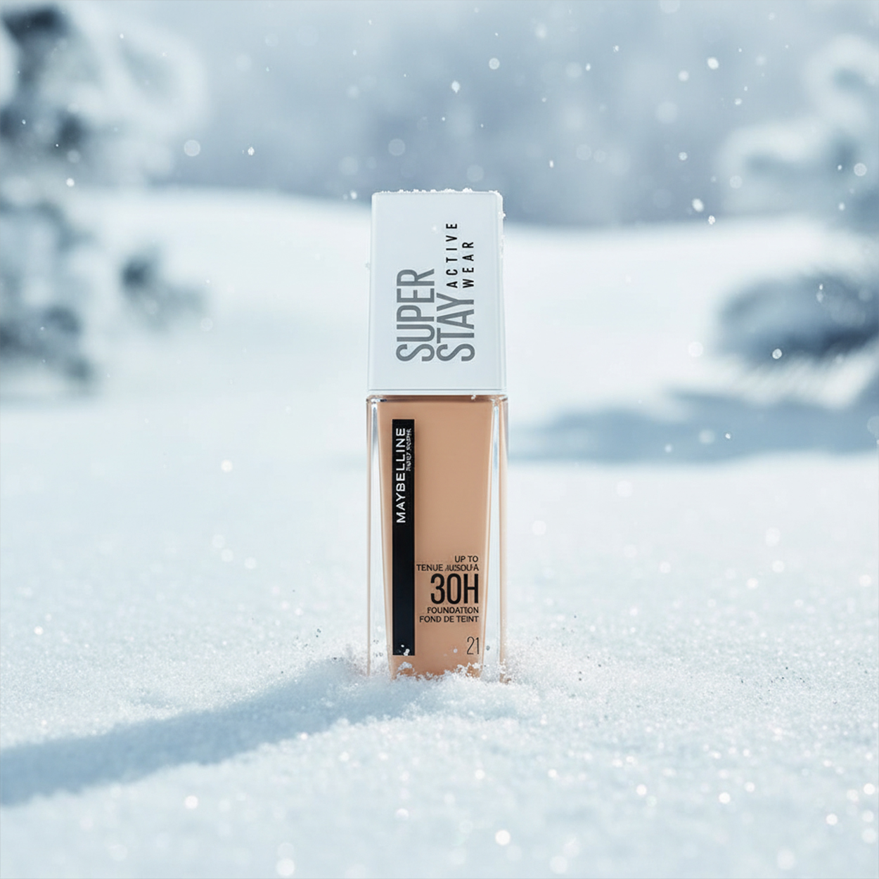 کرم پودر طبیعی سوپر استی اکتیو ویر 30 ساعته میبلین