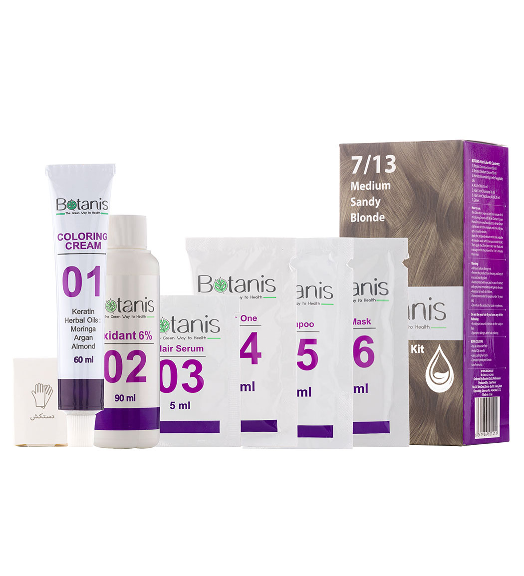 کیت رنگ مو بلوند ماسه ای متوسط بوتانیس