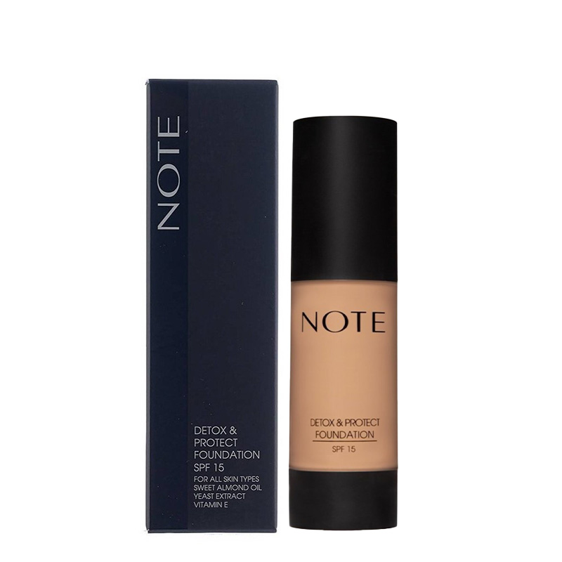 کرم پودر طبیعی دتوکس اند پروتکت اس پی اف پانزده نوت