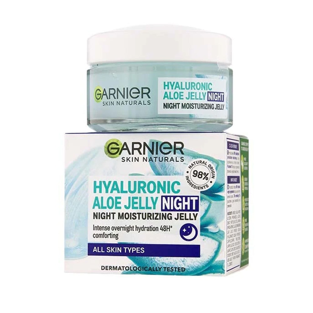 ژل هیالورونیک آلوئه جلی نایت انواع پوست گارنیر