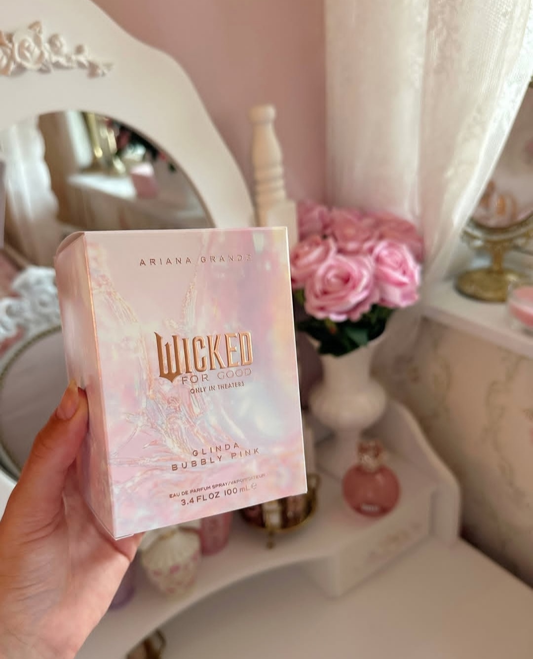 عطر ادکلن آریانا گرانده ویکید فور گود گلیندا بوبلی پینک حجم 100 میلی لیتر