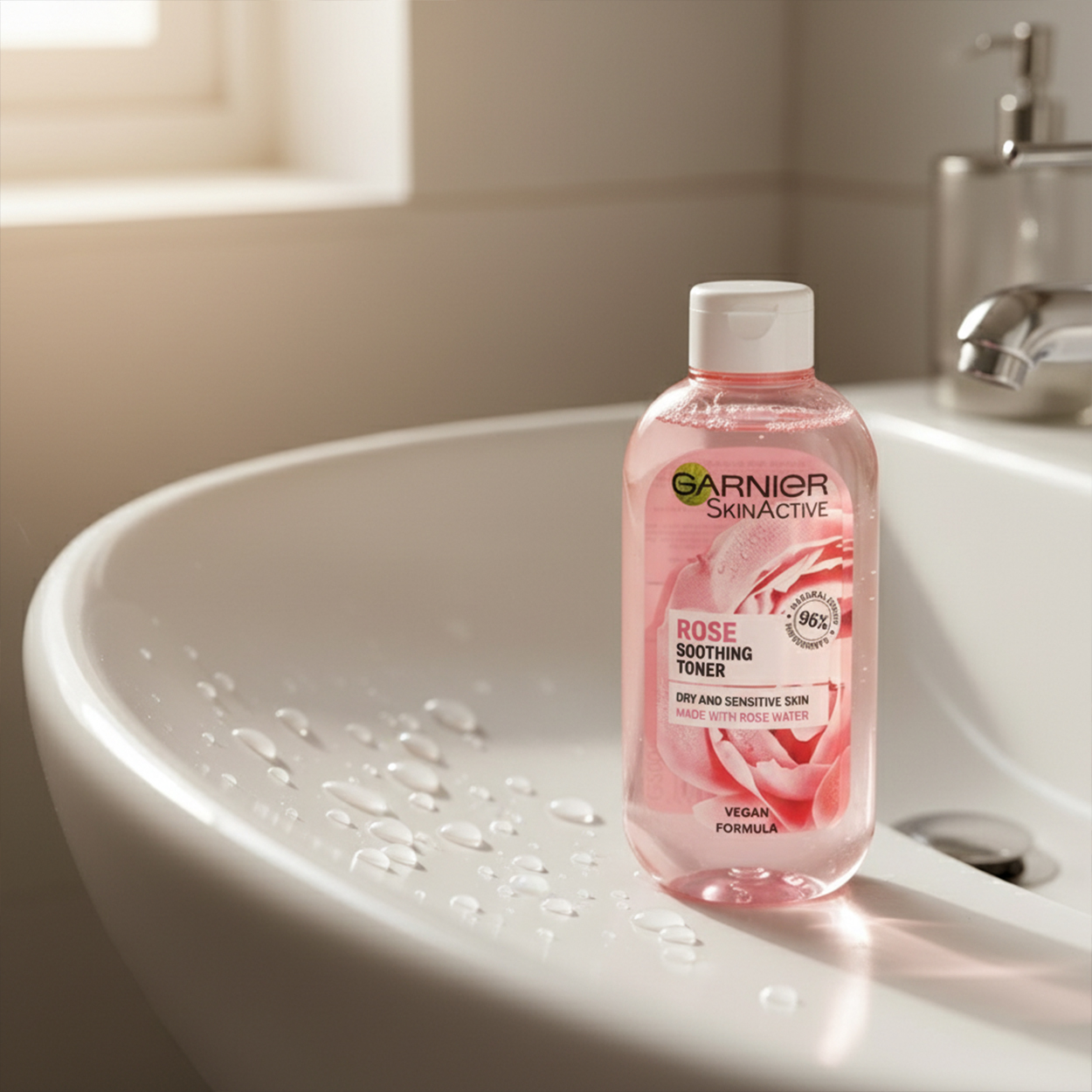 تونر پاک کننده صورت رز گارنیر