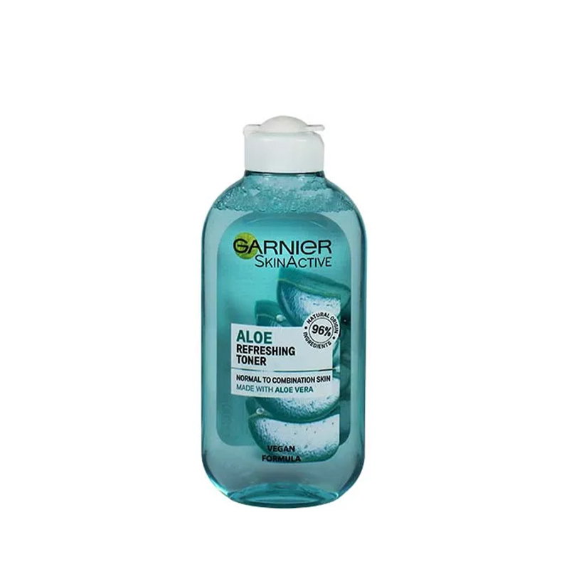 مایع پاک کننده آرایش آلوئه رفرشینگ تونر پوست مختلط تا نرمال گارنیر