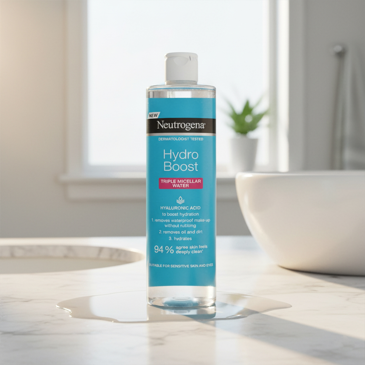 مایع پاک کننده آرایش میسلار واتر هیدرو بوست پوست حساس نوتروژینا