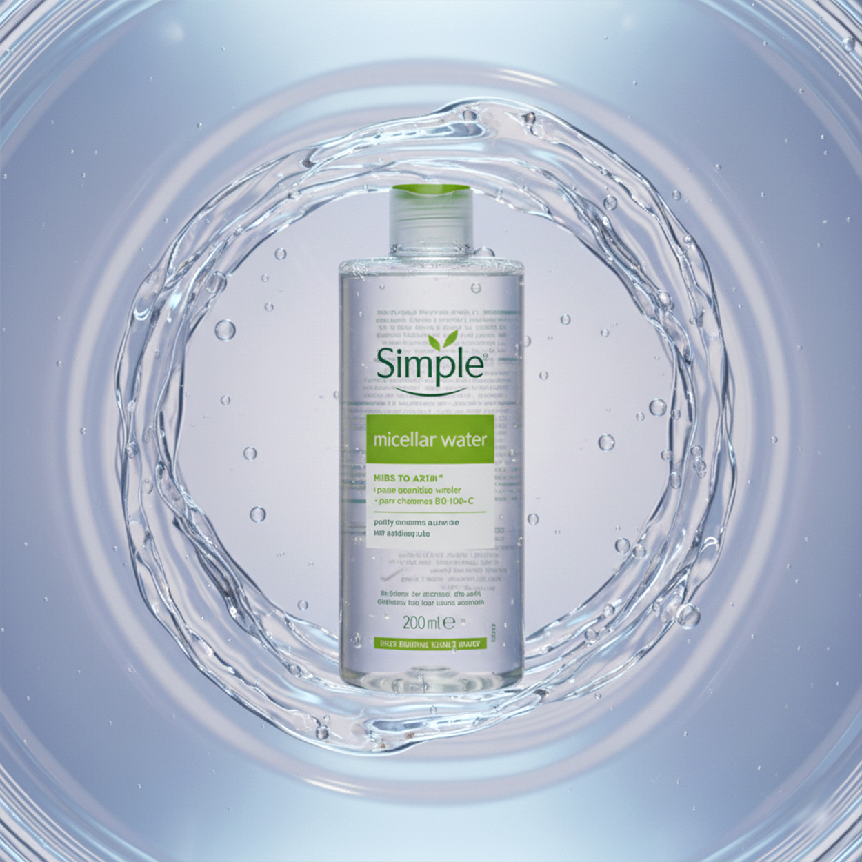 میسلار واتر پاک کننده آرایش انواع پوست سیمپل