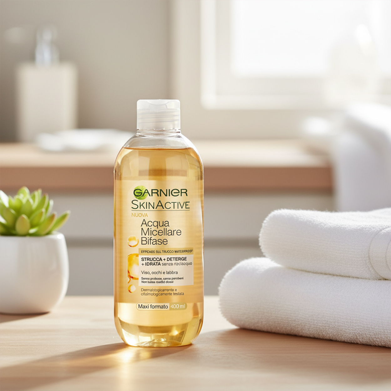 محلول پاک کننده آرایش میسلار آرگان گارنیر