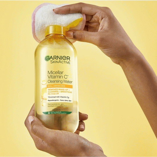 میسلار پاک کننده پوست اسکین نچرال ویتامین سی انواع پوست گارنیر