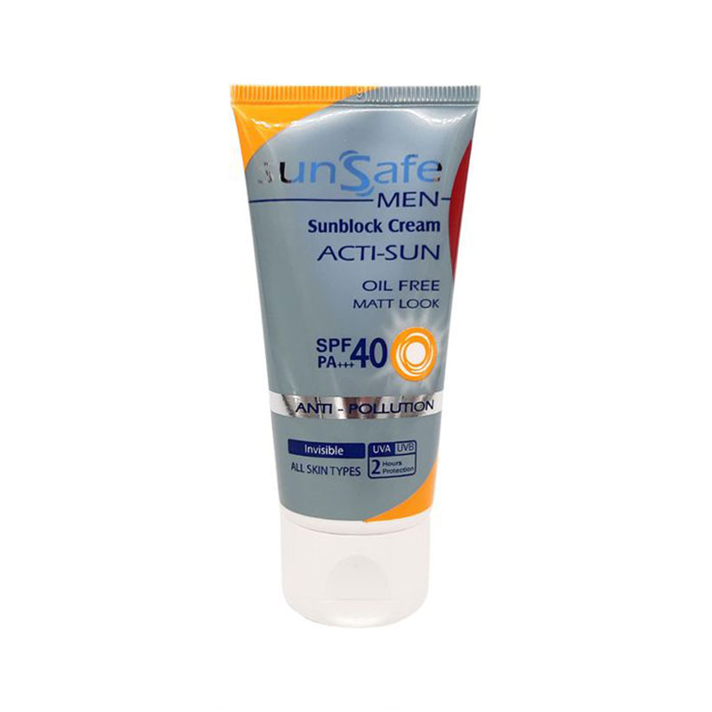 کرم ضد آفتاب مرطوب کننده آقایان SPF 40 سان سیف