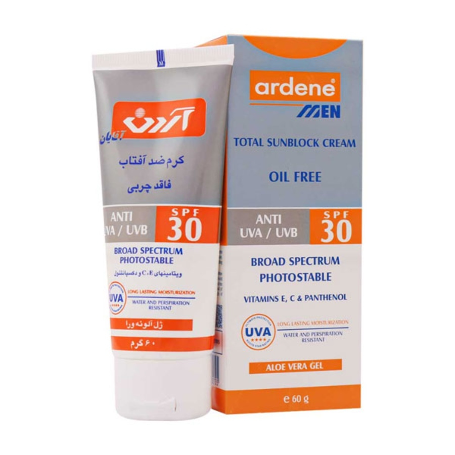 کرم ضد آفتاب آقایان آردن SPF 30 فاقد چربی
