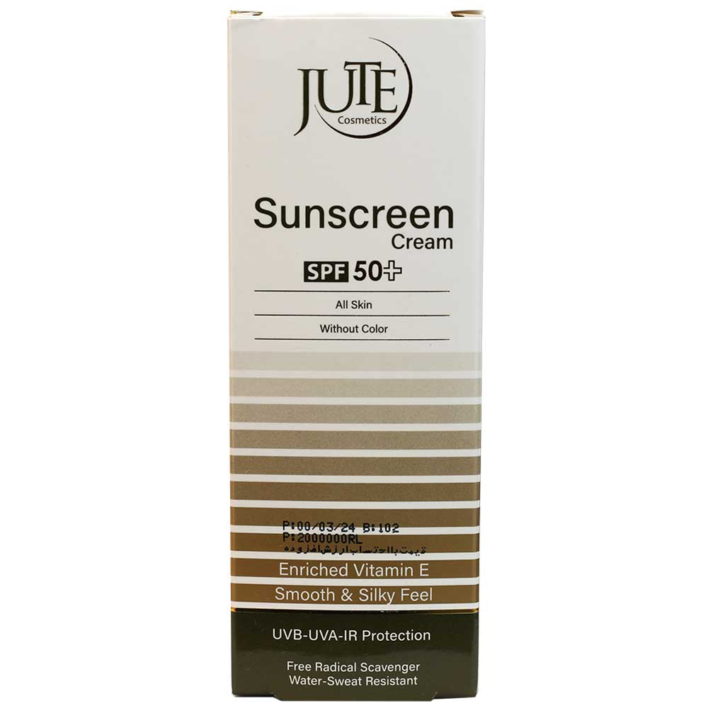 ضد آفتاب پمپی بی رنگ SPF50 مناسب انواع پوست ژوت 100ml