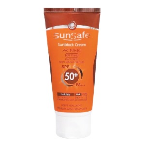 کرم ضد آفتاب SPF50 سان سیف پوست های چرب و آکنه ای