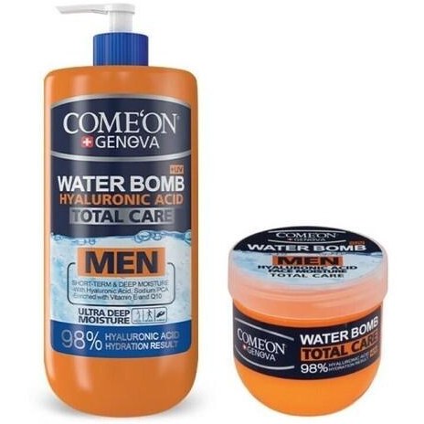 کرم مرطوب کننده واتربمب هیالورونیک اسید آقایان توتال کر انواع پوست کامان