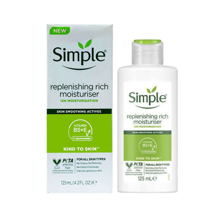 آبرسان سیمپل مدل ریچ برای پوست خشک حجم 125 میلی لیتر