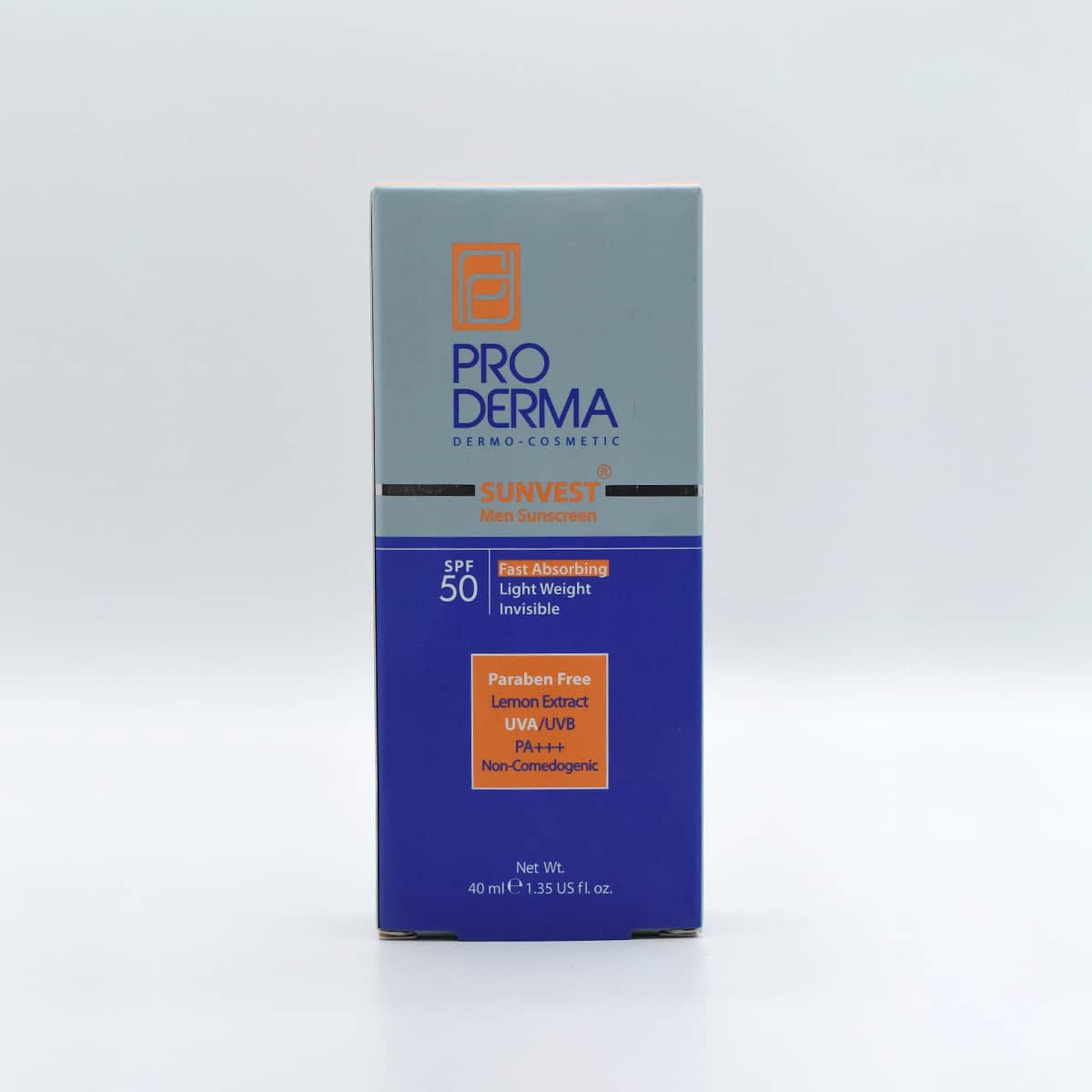 کرم ضد آفتاب مرطوب کننده آقایان SPF 50 پرودرما