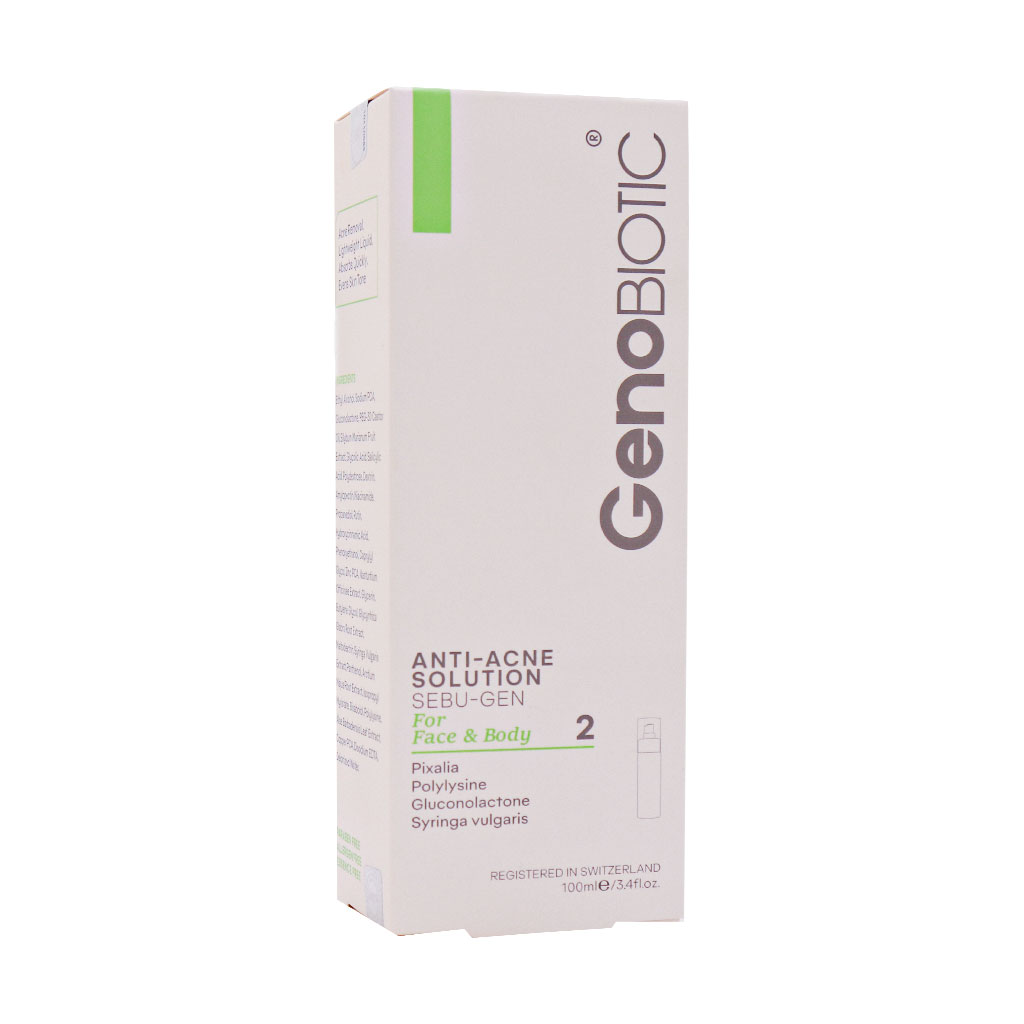 محلول ضدآکنه صورت و بدن سبوژن دو ژنو بایوتیک