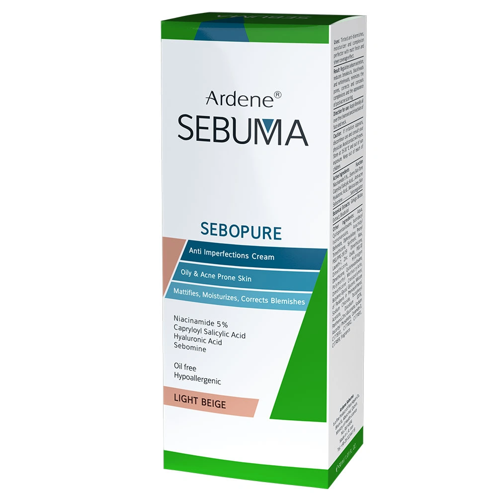 کرم ضد جوش رنگی مدل سبوپیور آردن