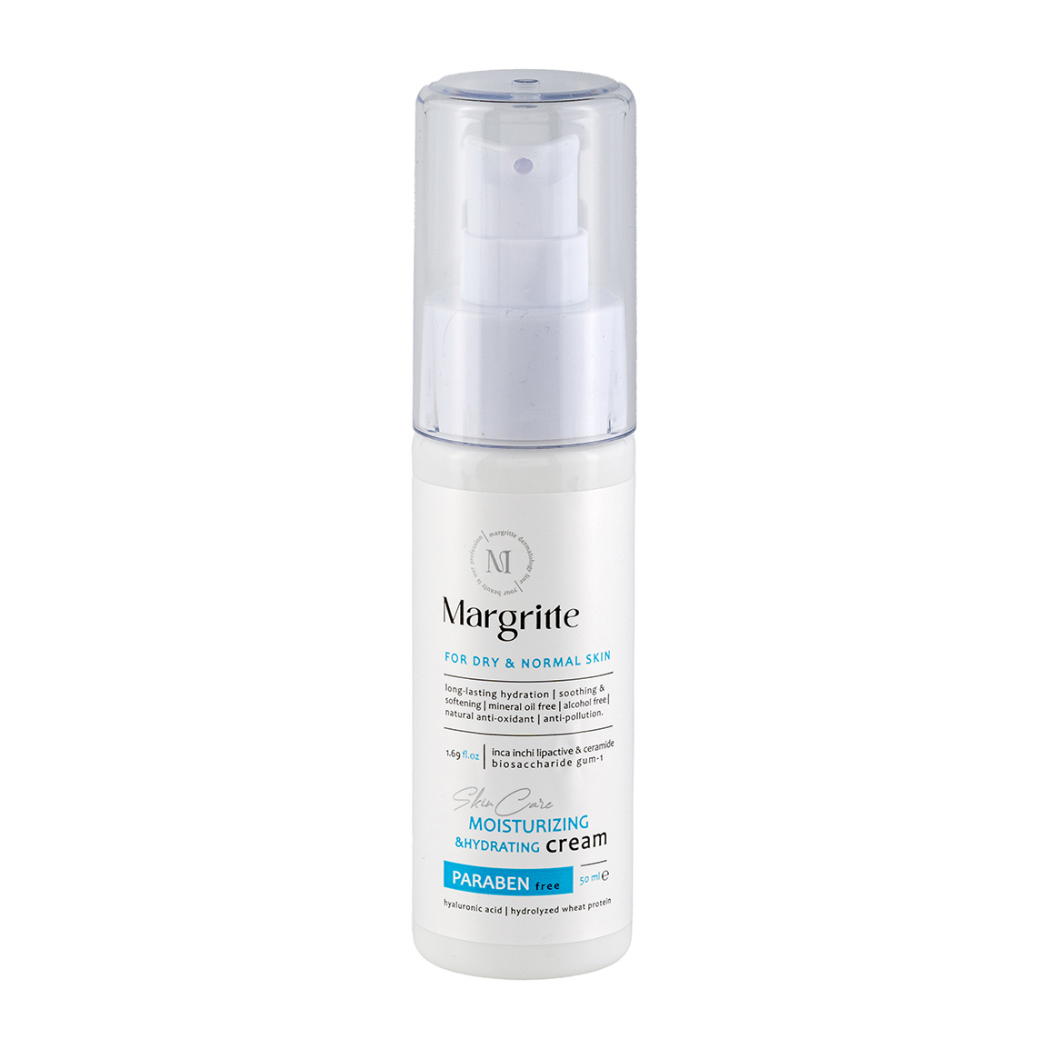 کرم مرطوب کننده و آبرسان قوی مارگریت مناسب پوست خشک و نرمال حجم 50 میلی لیتر