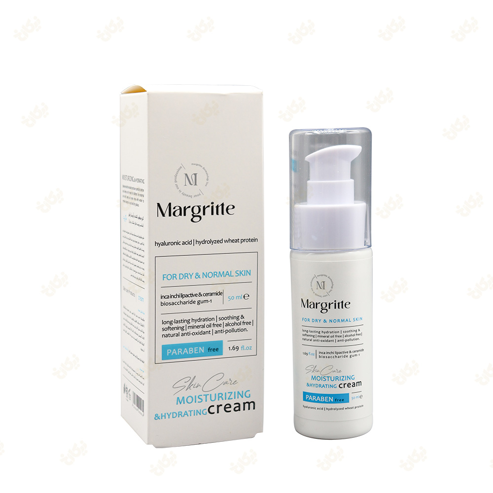 کرم مرطوب کننده و آبرسان قوی مارگریت مناسب پوست خشک و نرمال حجم 50 میلی لیتر