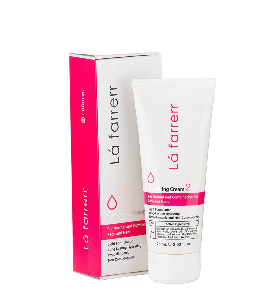 کرم  آبرسان و مرطوب کننده لافارر مناسب پوست مختلط مدل 2 حجم 75 میلی لیتر