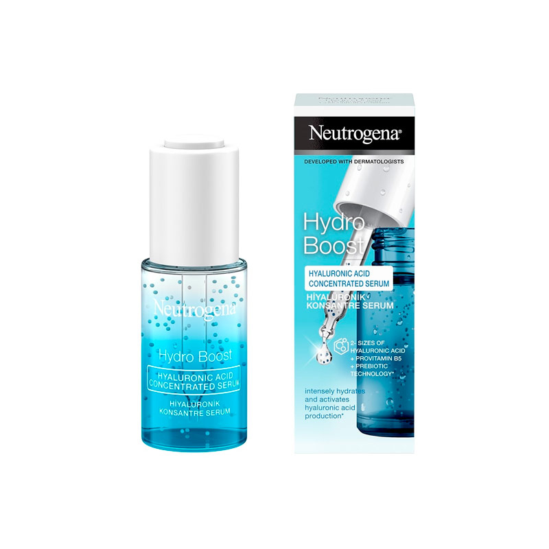 مایع سرم پوست آبرسان کنسانتره هیالورونیک اسید هیدرو بوست نوتروژینا