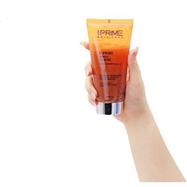 ژل اسکراب پاک کننده پرایم مدل زردآلو دارای Vitamin C حجم 175میلی لیتر