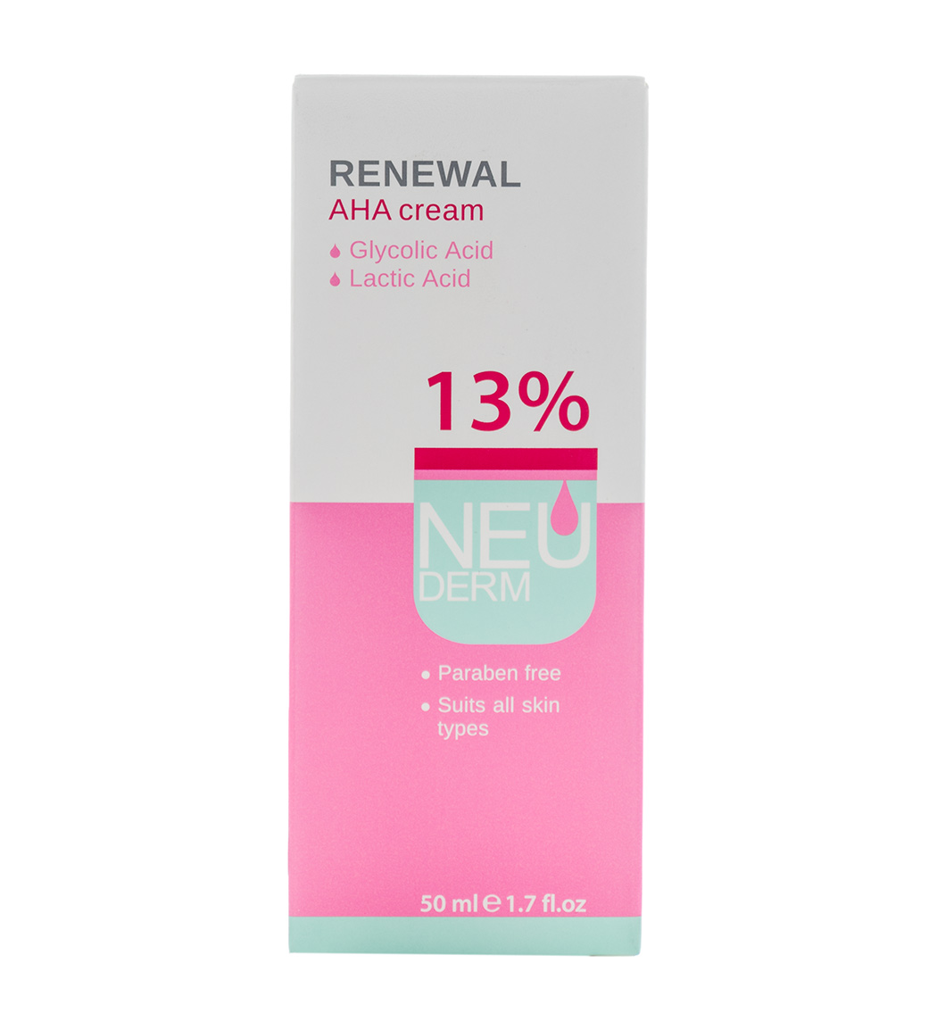 کرم لایه بردار صورت نئودرم مدل Renewal حجم 50 میلی لیتر