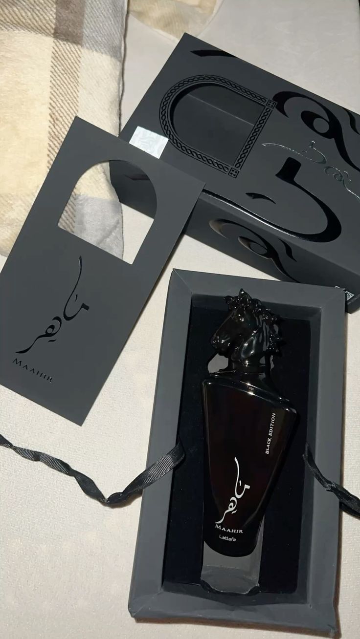 ادکلن مردانه لطافه ماهر بلک ادیشن حجم 100 میلی لیتر