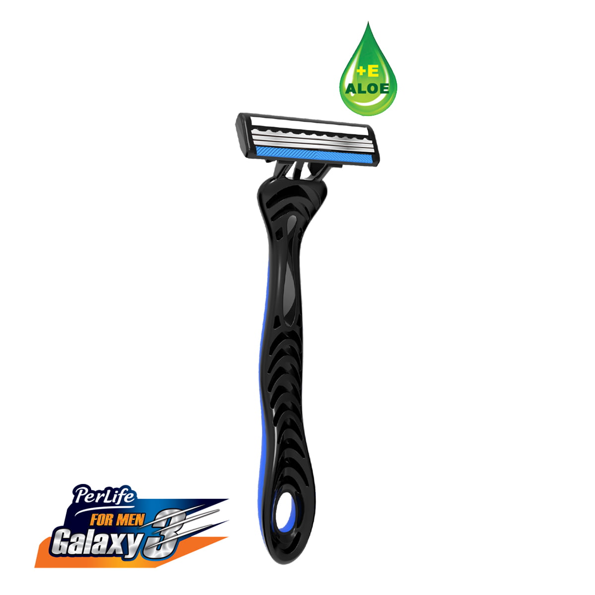 تیغ خودتراش مردانه 3 لبه گلکسی 2 عددی پرلایف