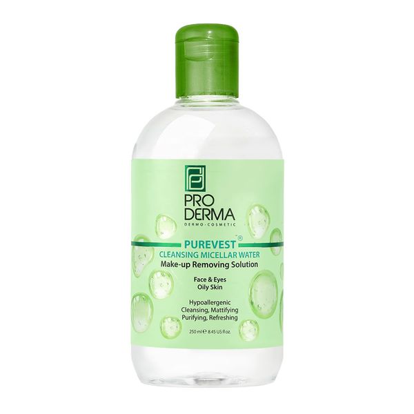 محلول پاک کننده آرایش چشم و صورت پوست چرب پرودرما