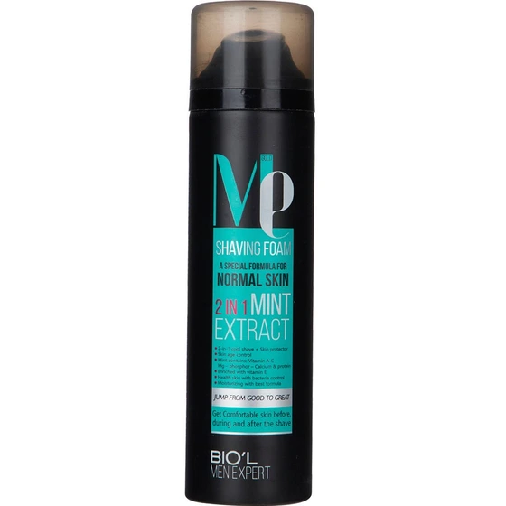 فوم اصلاح مردانه بیول حاوی عصاره نعناع