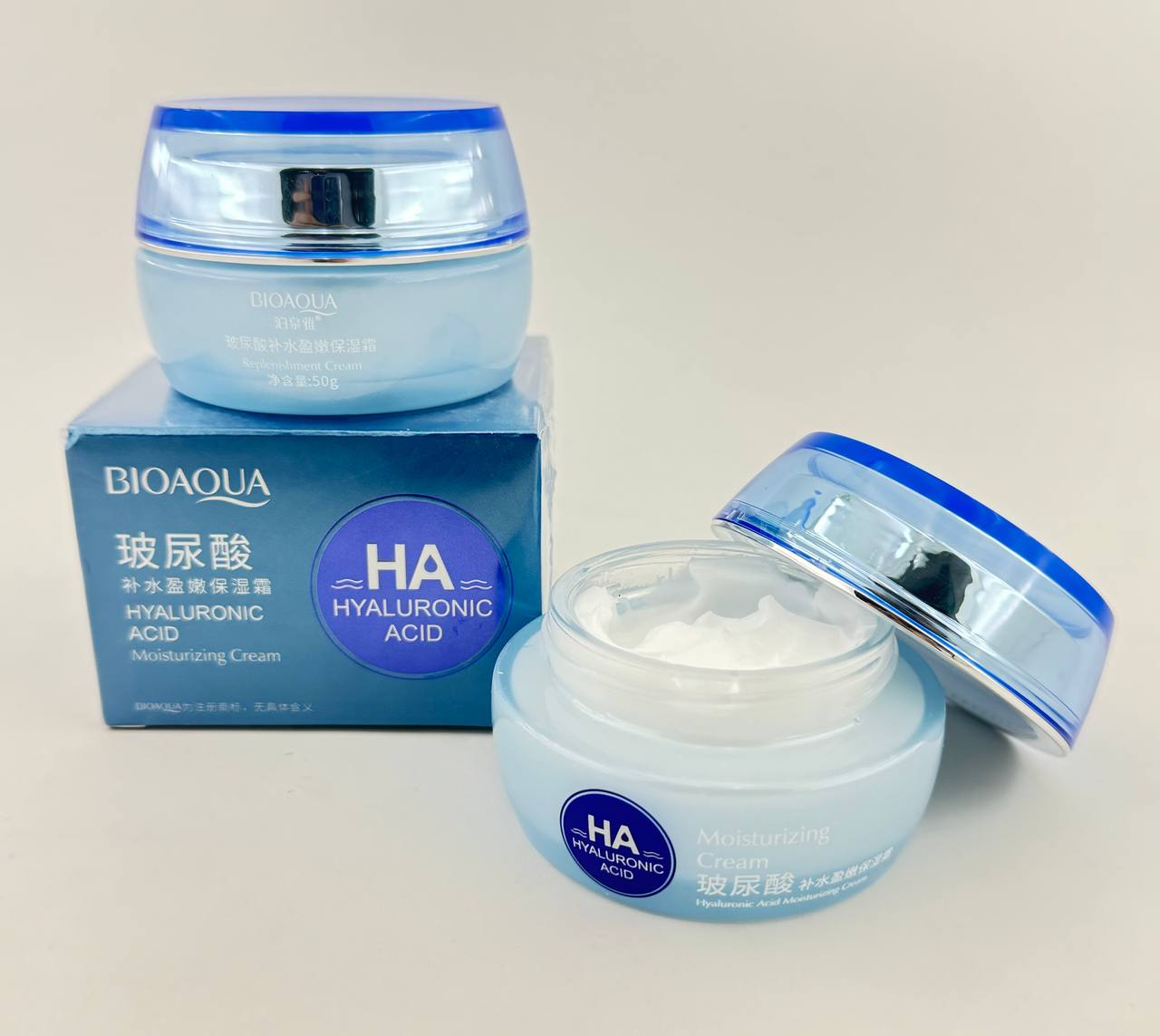 کرم مرطوب کننده و آبرسان بایو آکوا مدل هیالورنیک اسید حاوی کلاژن