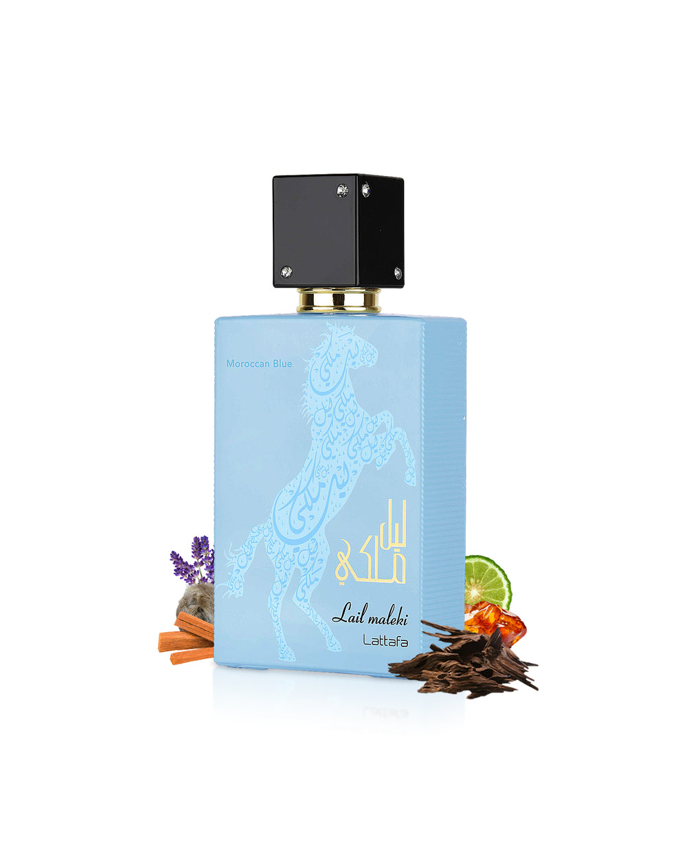 عطر ادکلن لیل ملکی آبی مراکشی لطافه حجم 100 میلی لیتر