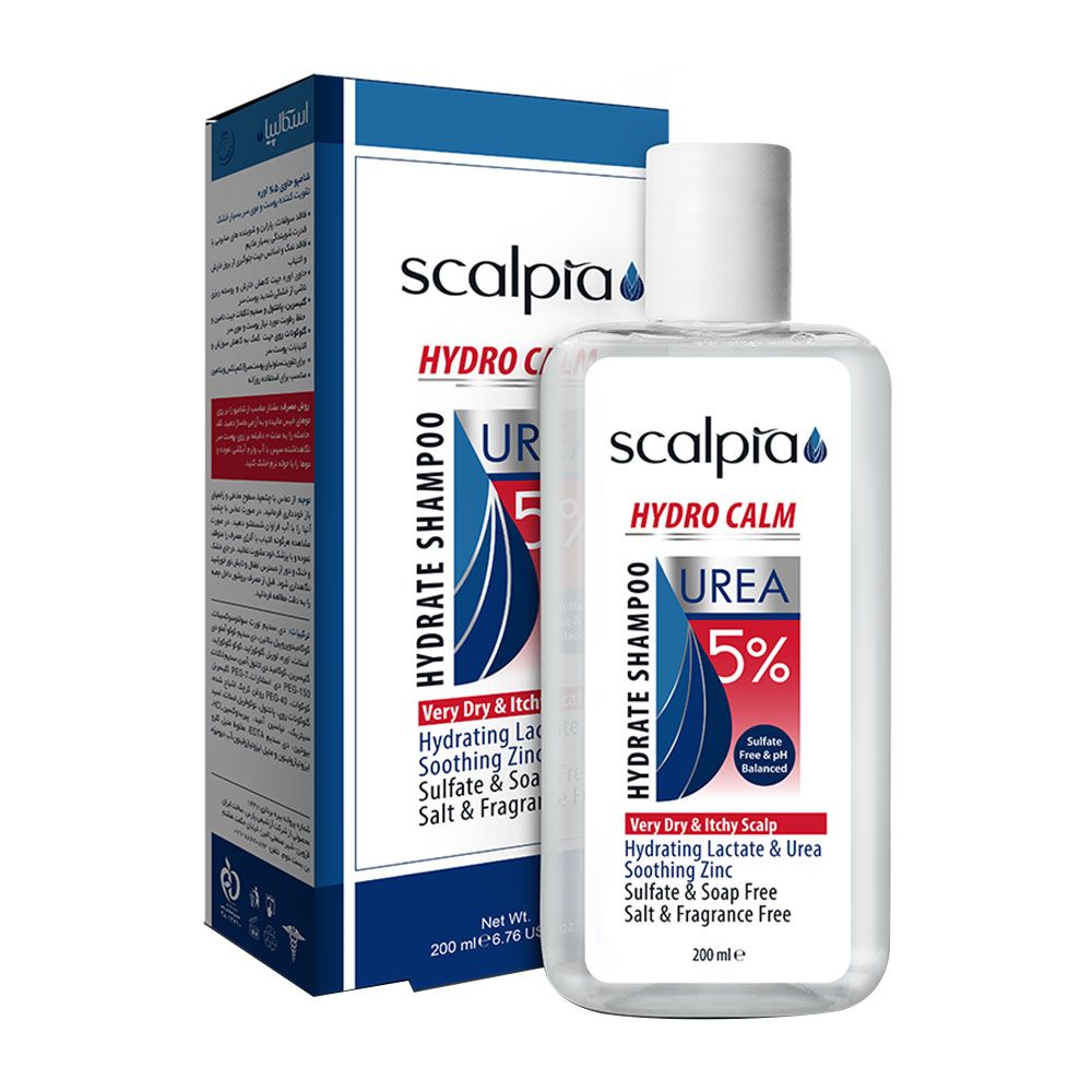 شامپو مرطوب کننده موهای بسیار خشک حاوی 5% اوره اسکالپیا