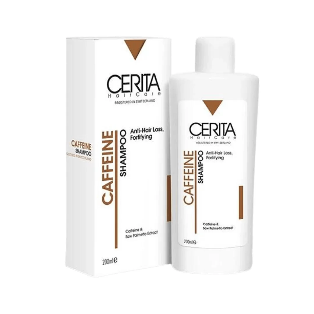 شامپو سریتا مدل کافئین ضد ریزش و تقویت کننده مو مناسب مو چرب و معمولی