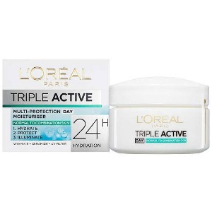 کرم مرطوب کننده 24 ساعته دور چشم مدل Triple Active حجم15 میل لورال