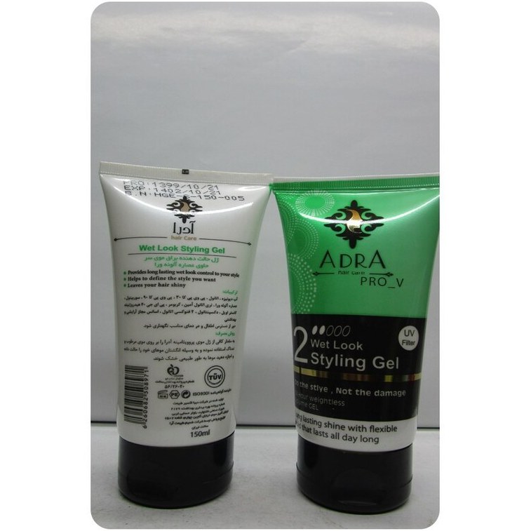 ژل پروویتامینه حالت دهنده مو آدرا 150 میلی لیتر شماره2