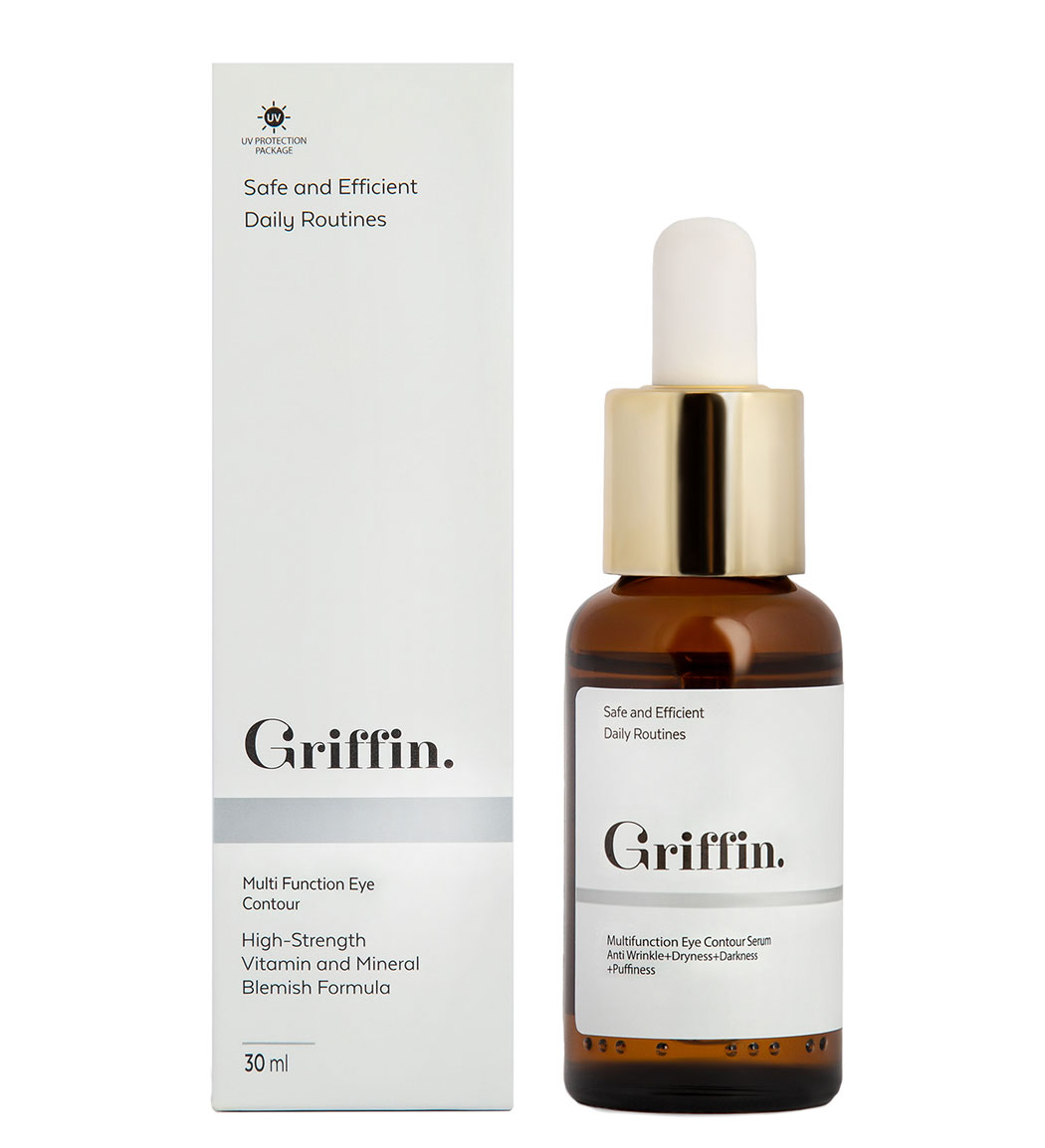 سرم کانتور چشم چند منظوره گریفین حاوی کافئین حجم 30 میلی لیتر