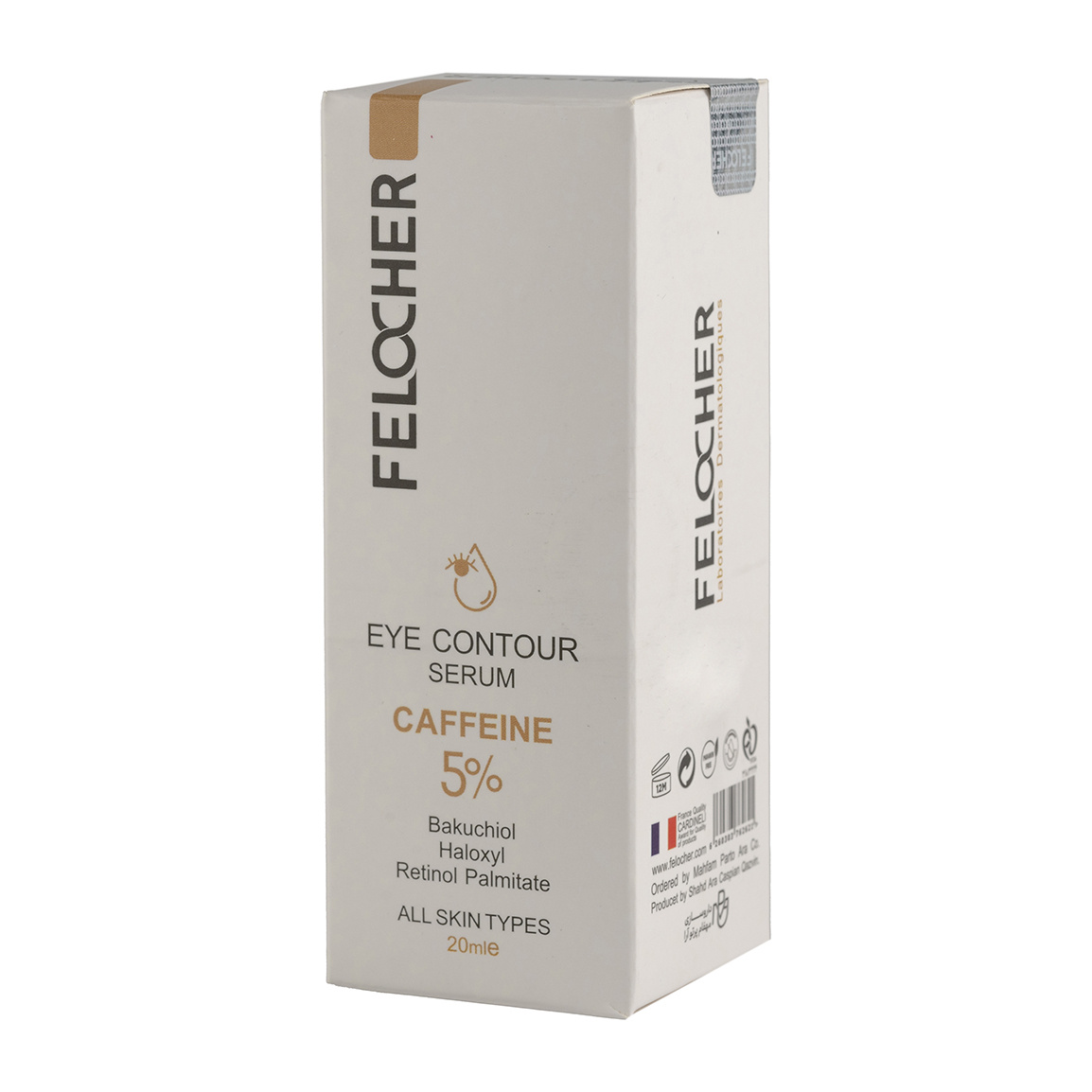 سرم دور چشم فلوچر حاوی کافئین 5 درصد حجم 20 میلی لیتر