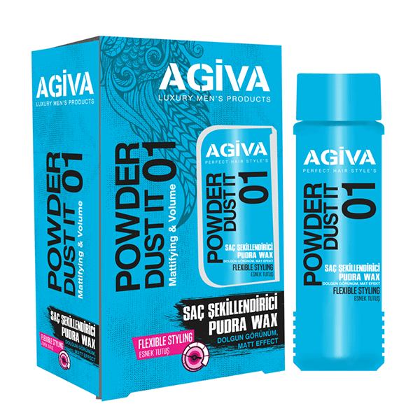پودر حالت دهنده مو شماره 01 وزن 20 گرم آگیوا