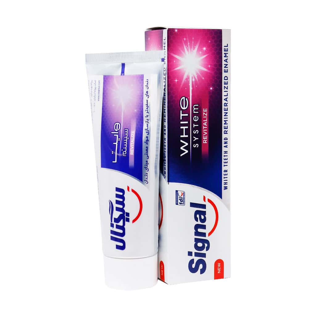 خمیر دندان سفید کننده و ترمیم کننده وایت سیستم سیگنال 75 میلی لیتر
